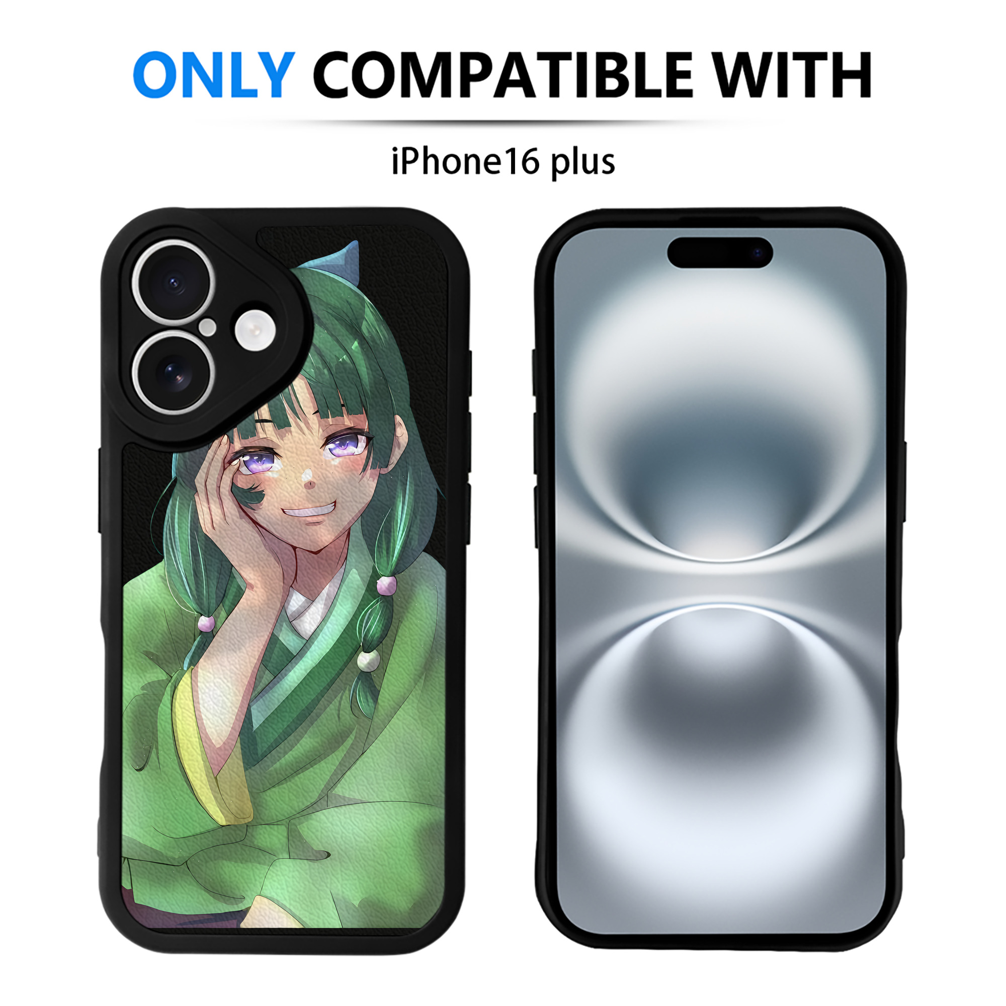 （画像用） 薬屋のひとりごと The Apothecary Diaries 【iPhone 16シリーズ対応】シリコンスマホケース（レザー調） 材質：シリコン